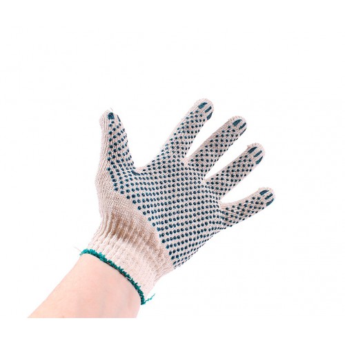 Перчатки х/б с ПВХ "Стандарт+" точка